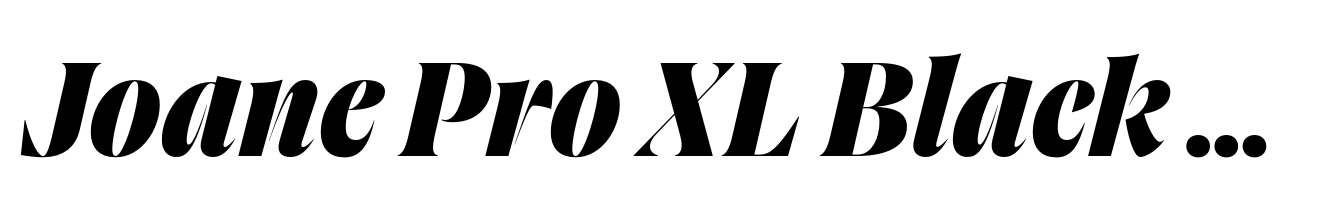 Joane Pro XL Black Italic